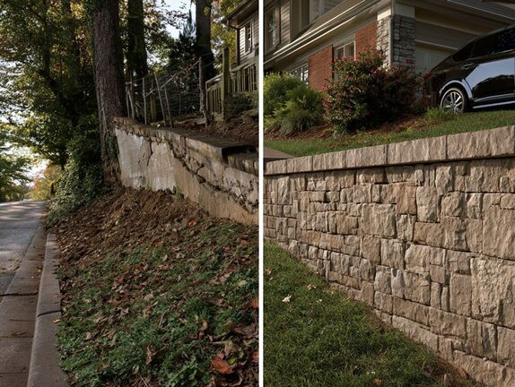 Retaining Wall Repair Replacement McMinnville TN